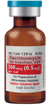 Dactinomycin for Injection, USP 500 mcg (0.5 mg) 
